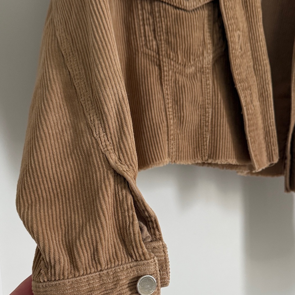 Zara Tan Corduroy Jean Jacket - Picture 6 of 7